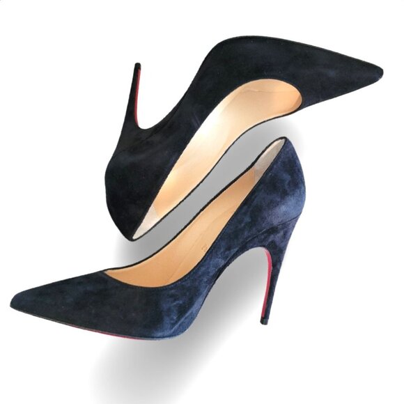 Christian Louboutin Black Suede Pumps - Picture 5 of 14